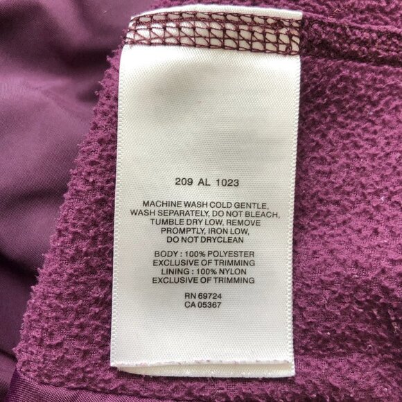 COLUMBIA Plum Quilted & Fleece Vest XS - Picture 6 of 7